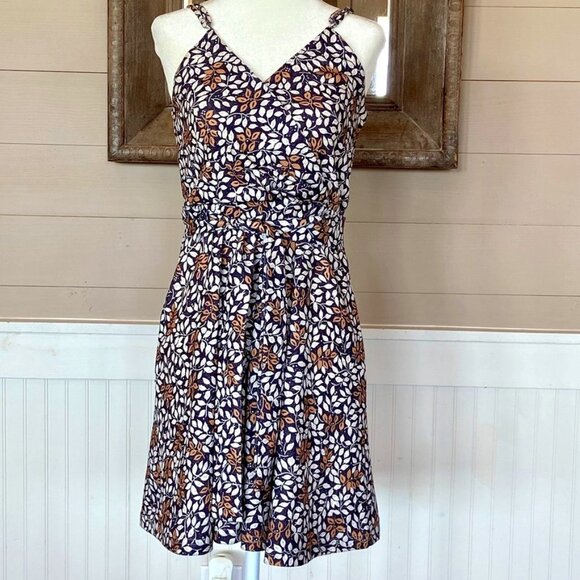 Loft Fit and Flare Baby Doll Mini Dress Sz Small - Picture 1 of 8